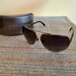 Alexander McQueen Aviator Style Sunglassses